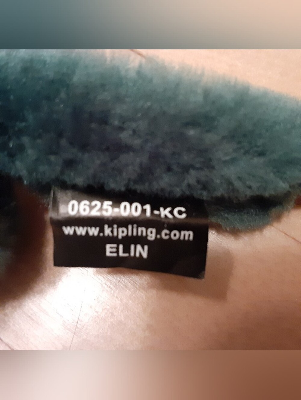 Kipling Dark Green Plush Monkey Keychain - ELIN - Picture 4 of 4